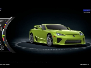 Lexus LF-A: sito dedicato e configuratore