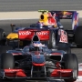 Gp Bahrain, Jenson Button tiene dietro Webber