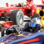 Gp Bahrain, Sebastian Vettel al traguardo in parco chiuso