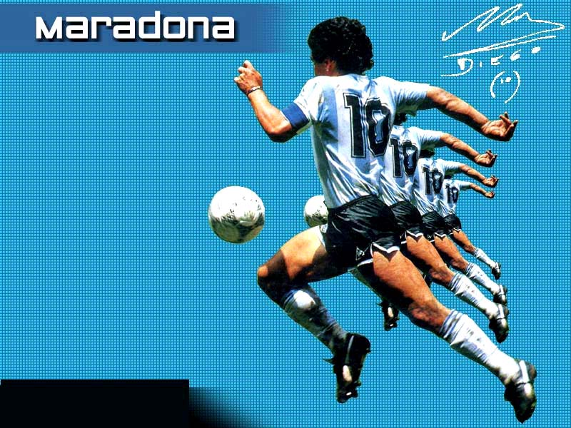 Video youtube Maradona canta La mano de Dios