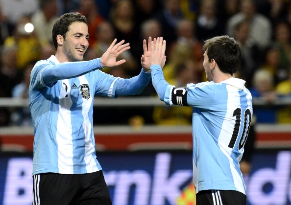 Higuain e Messi
