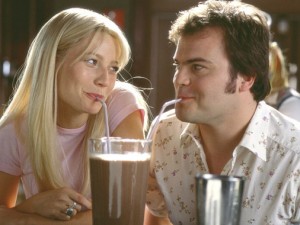 Gwyneth Paltrow e Jack Black innamorati in Amore a prima svista dei fratelli Farrelly.