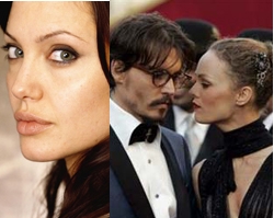 Angelina Jolie: scena di sesso con Johnny Deep, dopo relazione con Mick Jagger.