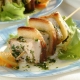 Antipasto di Pasqua: spiedini di pesce con pancetta e ananas