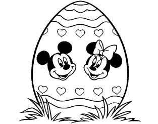 uovo con minni e topolino