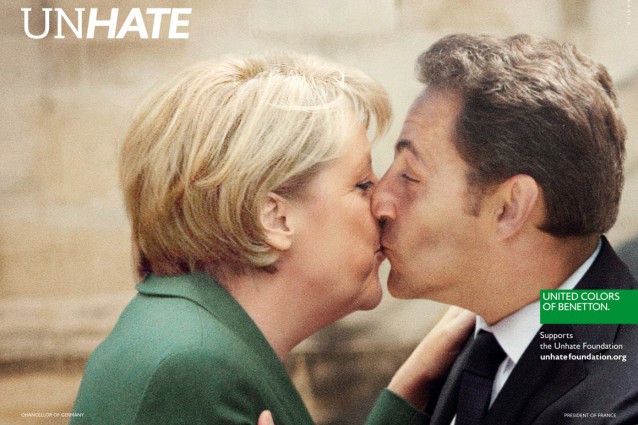I baci anti-odio della Benetton scatenano il Vaticano.
