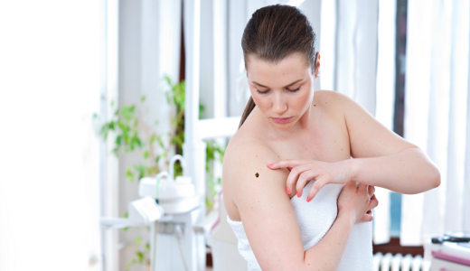 woman looking suspicious mall in hospital room