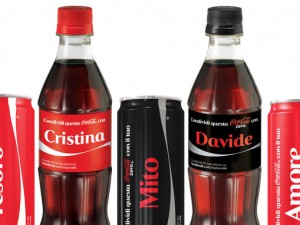 Arrivano le lattine Coca Cola personalizzate con il proprio nome.