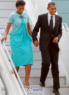 abito-celeste per la signora obama
