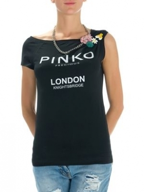 shirt a mezze maniche nera constampa