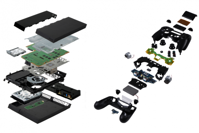 Smontaggio dualshock 4