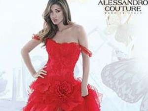 Belen Rodriguez, testimonial per Alessandro Couture.