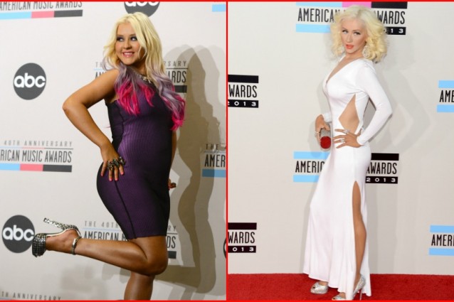 Christina Aguilera dalla taglia 46 alla 38, diva irriconoscibile sul palco degli Ama.