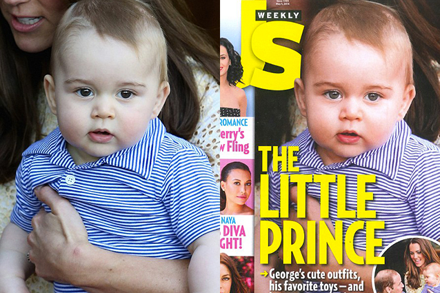 Il principino George vittima di Photoshop: 