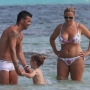 Antonio Di Natale con moglie e figlia