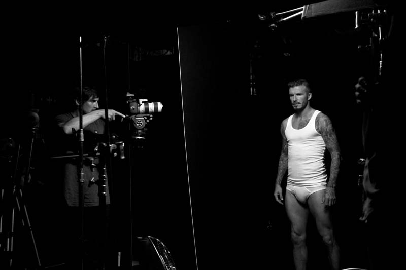 david beckham ritorna in slip per h m