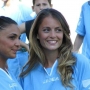 L ex corteggiatrice a una partita di beneficenza