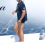 Piersilvio Berlusconi in barca sulla costa azzurra