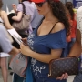 Raffaella Fico in tenuta sportiva