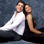 vito mancini e sabrina mbarek posano per un photo shooting