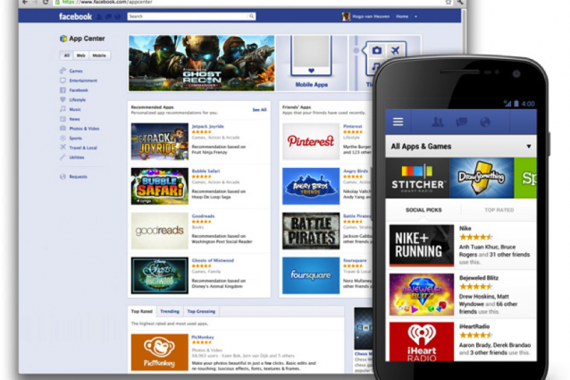 Facebook attiva ufficialmente il suo App Center. La sfida con App Store e Play Store è dunque iniziata.