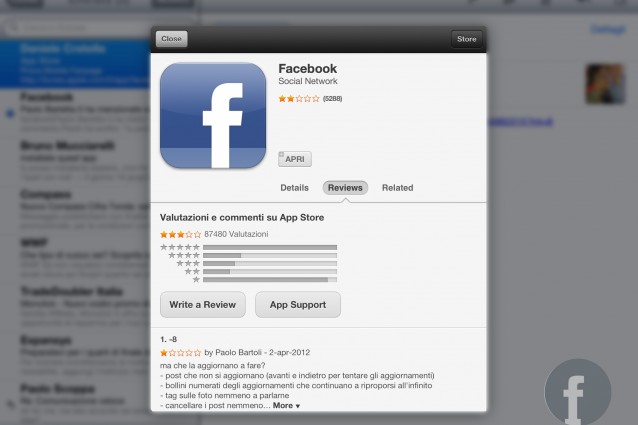 Con iOS 6 è possibile vedere un' anteprima delle app prima di entrare in App Store.