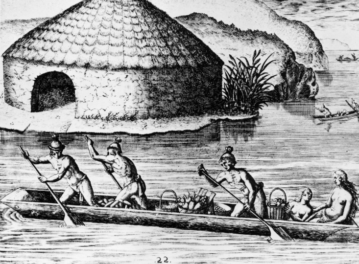 In canoa
