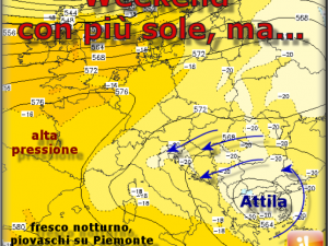 Meteo, la prossima settimana sarà tutta di pioggia.
