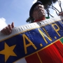 il corteo dei partigiani a roma