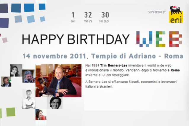 Buon compleanno Web: segui il Live Blogging di Tech Fanpage.