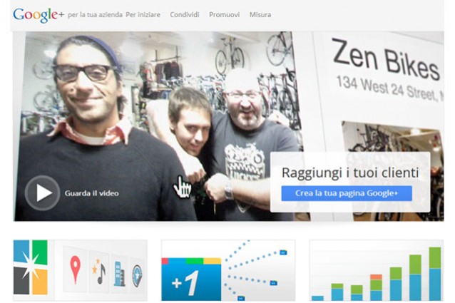 Google+, finalmente in arrivo le business pages.