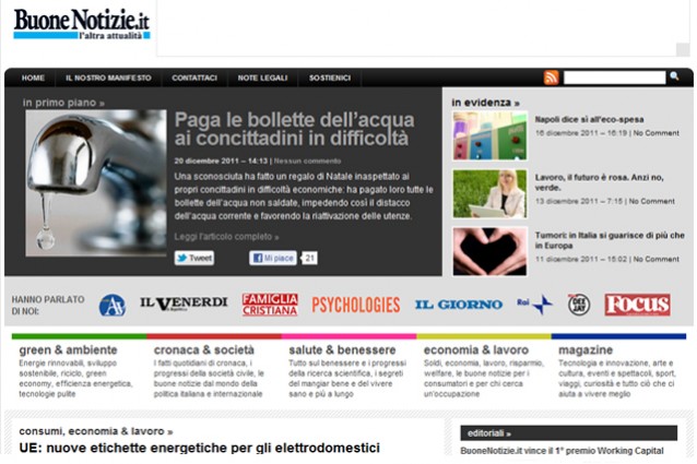 Buonenotizie.it, il sito delle news positive, vincitore di un Grant al Working Capital. Intervista a Silvio Malvolti.