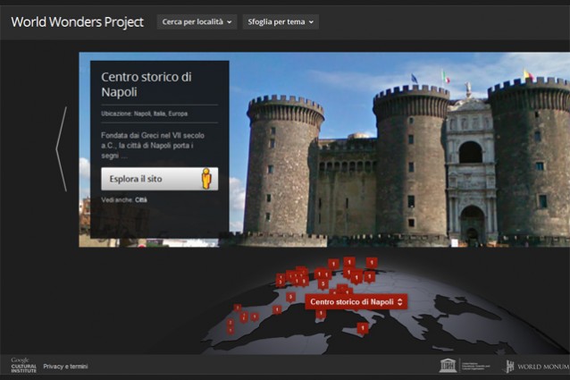 Google World Wonders Project, tour virtuale tra le meraviglie del mondo.