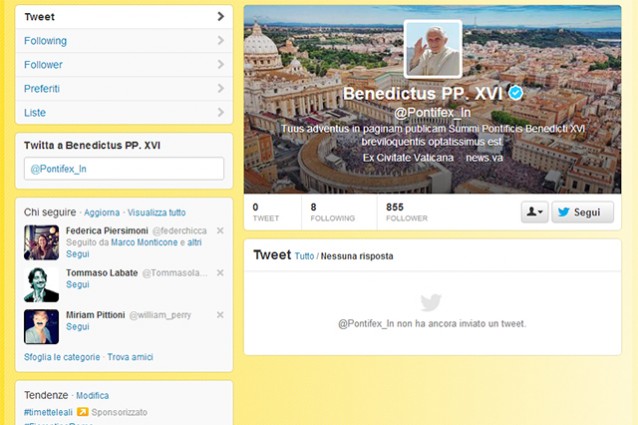 Twitter, il Papa lancia l'account anche in latino. Il microblog diventa