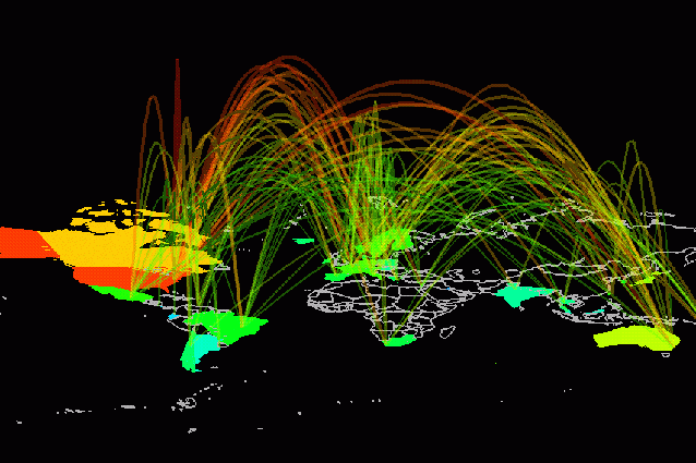 Ecco il nuovo mondo disegnato da Internet [MAPPA].