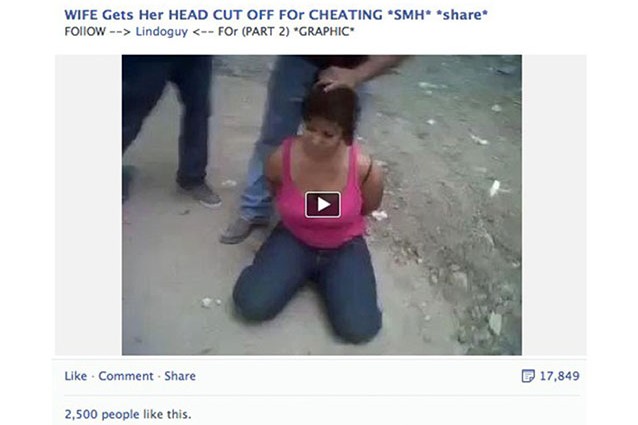 Facebook elimina il video della decapitazione: 