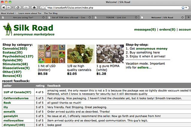 Chiuso Silk Road, il mercato elettronico delle droghe online.