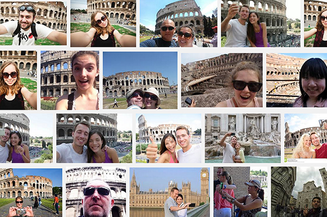 Selfie, lo sfondo più fotografato al mondo è il Colosseo. Londra la prima città per autoscatti.