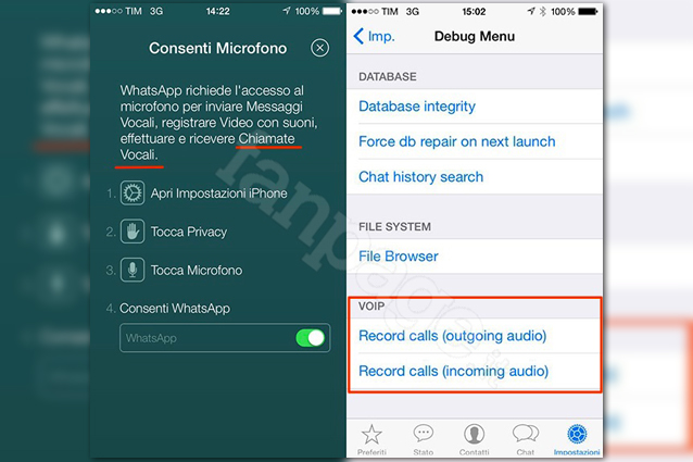 WhatsApp, conferme del VoIP per le telefonate vocali: si potranno registrare.
