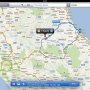 L\'applicazione Mappe con i diversi itinerari tra cui scegliere 