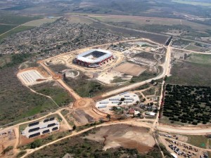 Nelspruit e il Mbombela Stadium.