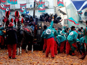 Carnevale 2011 a Ivrea: la battaglia delle arance.