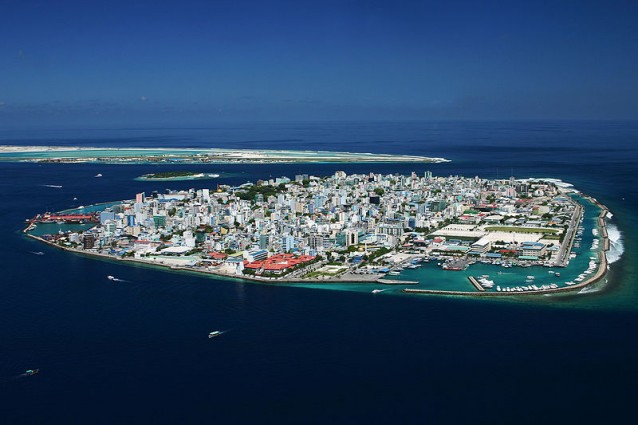 Malé, l'isola capitale punto di partenza per una vacanza alle Maldive.