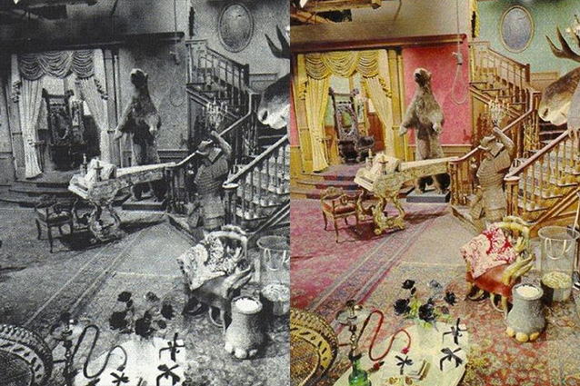 Il set della Famiglia Addams era rosa shocking (FOTO).