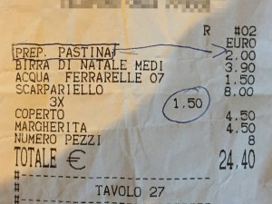 Ristorante chiede 2 euro per scaldare la pastina al neonato che paga anche il coperto.