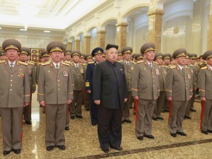 Il leader nordcoreano Kim Jong Un al discorso di inizio anno