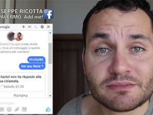 Un frame del messaggio di Giuseppe Ricotta