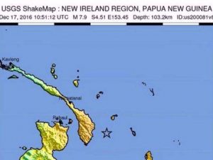 Fortissimo terremoto in Papua Nuova Guinea, scossa di magnitudo 7.9