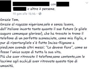 Fa 10 chilometri a piedi per restituire cellulare, lo straordinario gesto di un immigrato