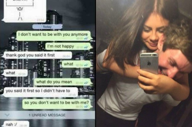 lo lascia su whatsapp